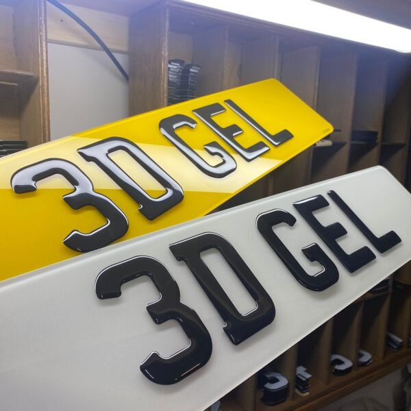 3D number plates