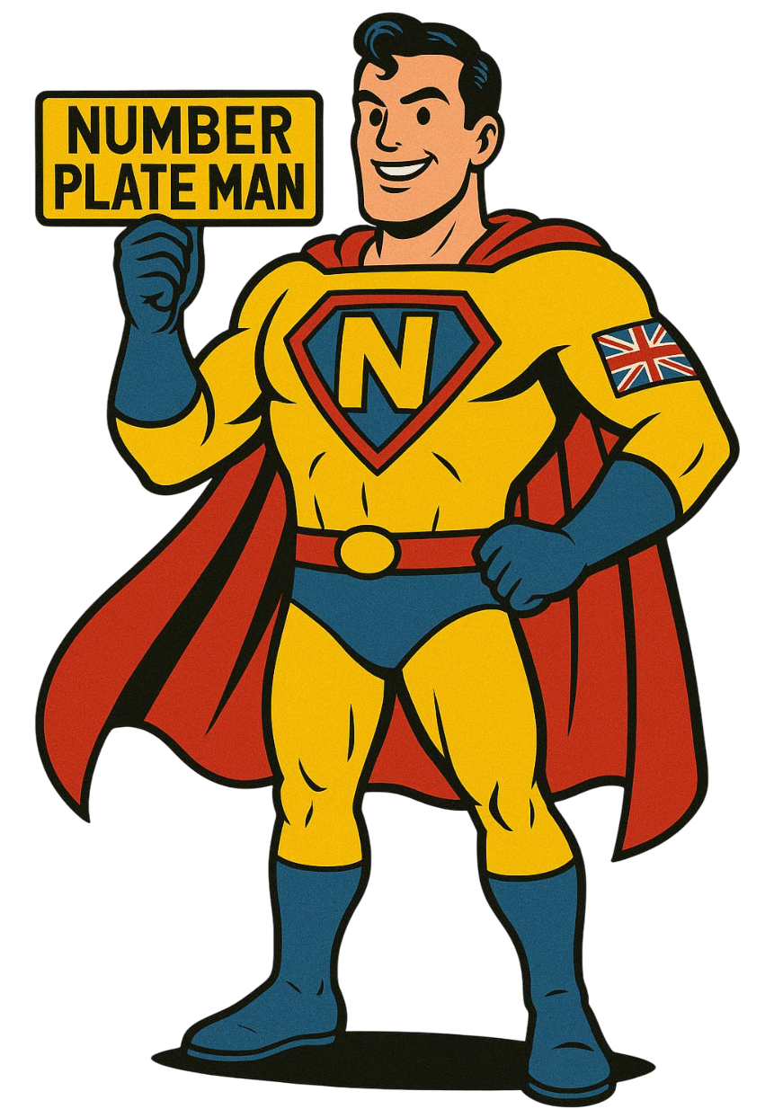 Number Plate Man Logo