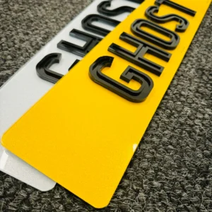 ghost number plates
