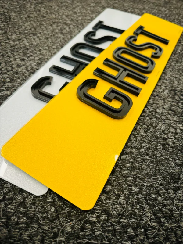 ghost number plates